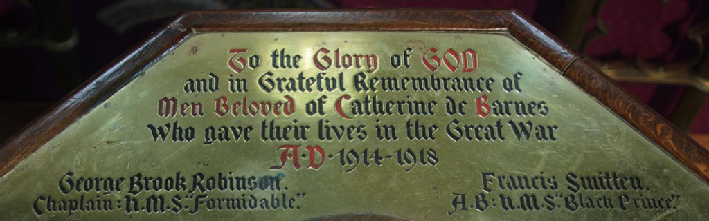 Image of Catherine-de-Barnes memorial font